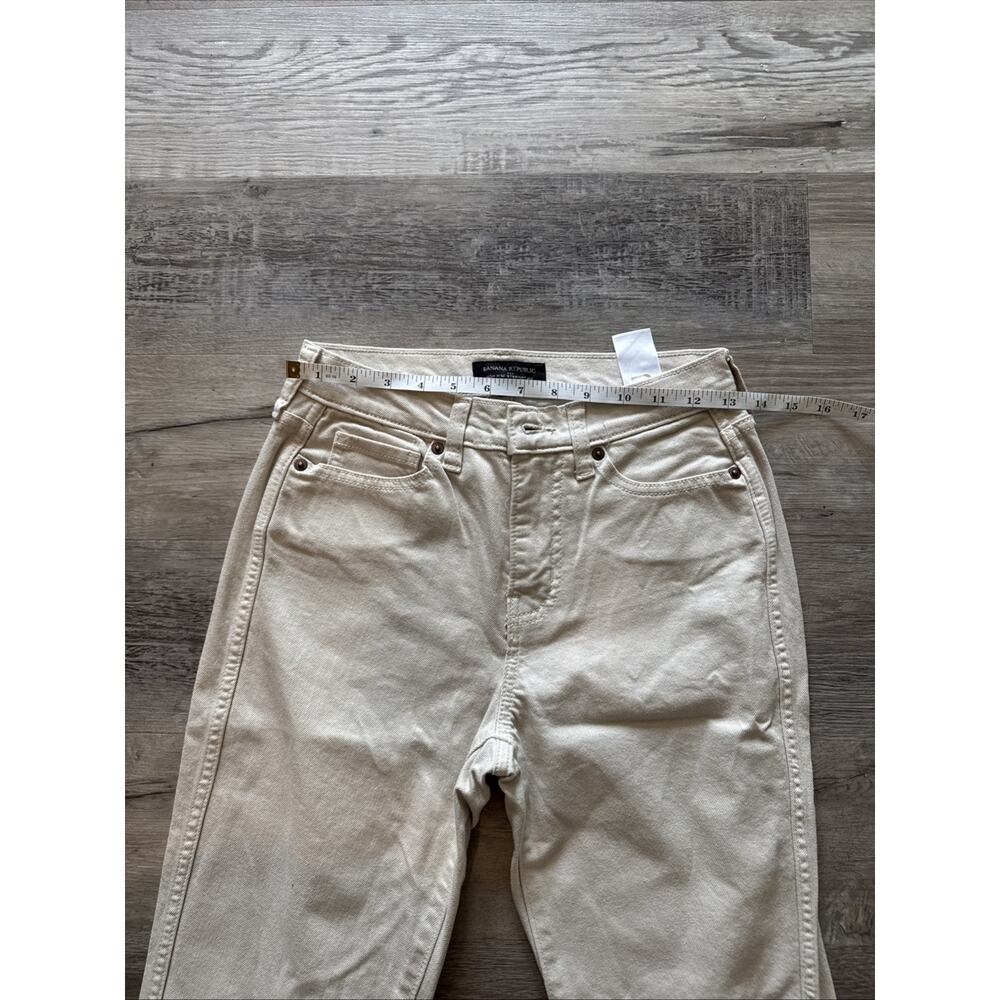 Banana Republic Factory Women 24/00 TALL Beige High Rise Straight Chino - Picture 4 of 9